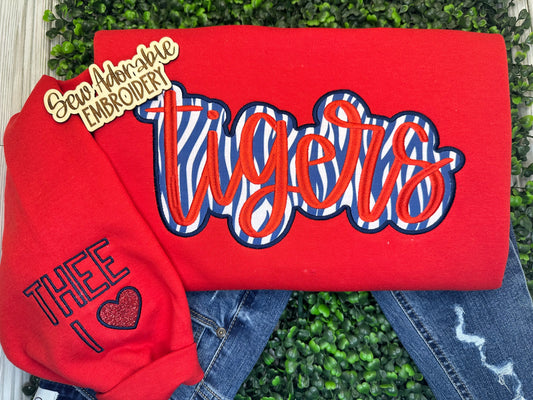 Tiger Appliqué sweatshirt