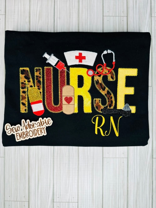 Nurse Applique Embroidery