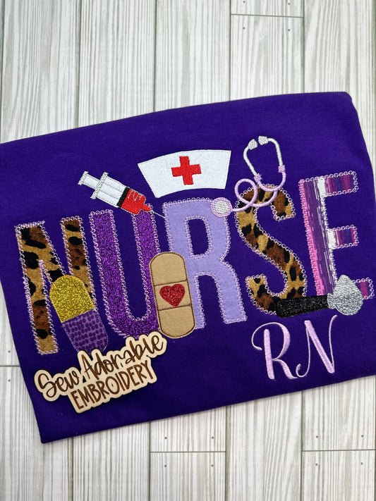 Nurse Applique Embroidery